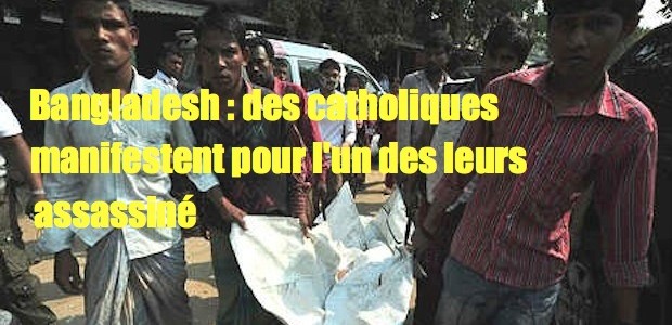 Bangladesh: des catholiques exigent la vérité sur l'assassinat d'Ovidio Marandy BANGLADESH_-_Cattolico_ucciso_F-copie-620x300