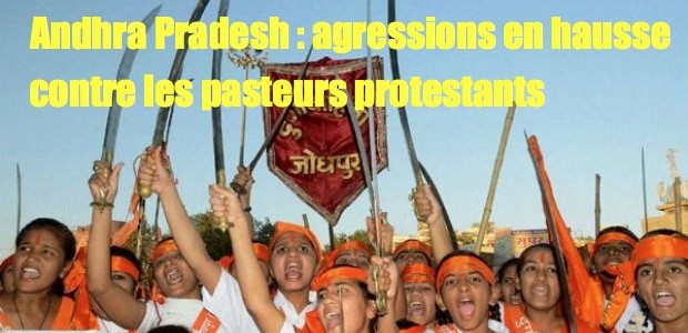 christianophobie en hausse du fait des extrémistes hindouistes Hindu-Vahini-620x300