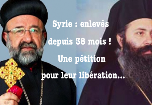 Pétition pour la libération des deux archevêques orthodoxes enlevés en Syrie en avril 2013
