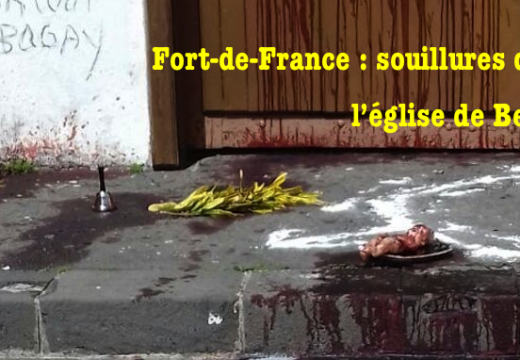 Fort-de-France : l’accès à l’église de Bellevue souillé